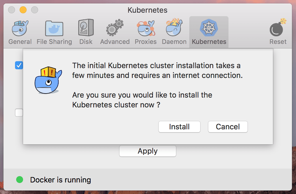 Установка Kubernetes в Mac OS X
