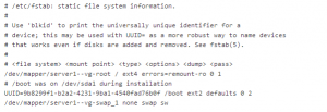 fstab on OpenVZ