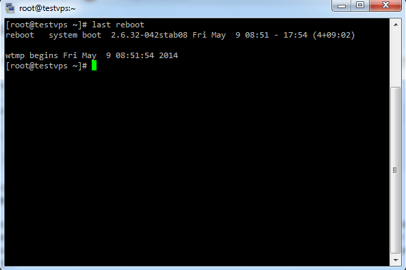 What Is Last Reboot Command In Linux