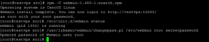 установка webmin CentOS, RedHat, Fedora