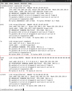 смотрим ifconfig для OpenVPN