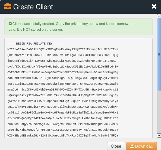 Скачать ключ клиента в chef | linux-notes.org
